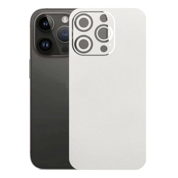 Kapps Iphone 14 Pro ile Uyumlu Bumper Serisi Premium Arka Kapak Kaplama(Kenarlar Yoktur!)  Beyaz ürün görseli 1