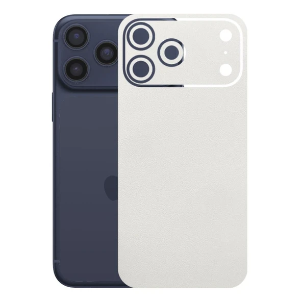 Kapps Iphone 17 Pro Max ile Uyumlu Bumper Serisi Premium Arka Kapak Kaplama(Kenarlar Yoktur!)  Beyaz ürün görseli 1