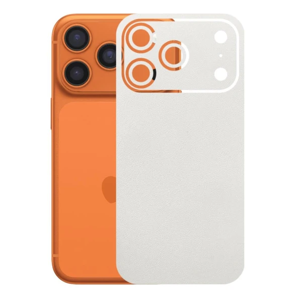 Kapps Iphone 17 Pro ile Uyumlu Bumper Serisi Premium Arka Kapak Kaplama(Kenarlar Yoktur!)  Beyaz ürün görseli 1