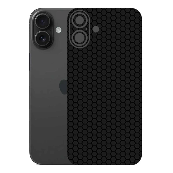 Kapps Iphone 16 Plus ile Uyumlu Bumper Serisi Premium Arka Kapak Kaplama(Kenarlar Yoktur!)  Siyah ürün görseli 1