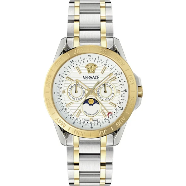 Versace V-Galaxy Moonphase VRSCVE0K00225 Erkek Kol Saati VE0K00225 ürün görseli 1
