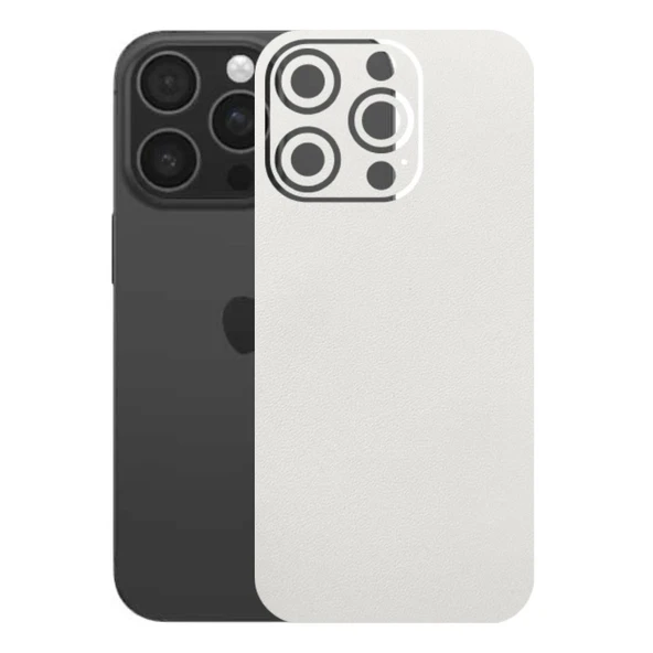 Kapps Iphone 16 Pro ile Uyumlu Bumper Serisi Premium Arka Kapak Kaplama(Kenarlar Yoktur!)  Beyaz ürün görseli 1