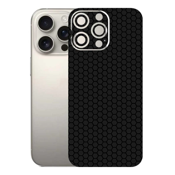 Kapps Iphone 16 Pro Max ile Uyumlu Bumper Serisi Premium Arka Kapak Kaplama(Kenarlar Yoktur!)  Siyah ürün görseli 1