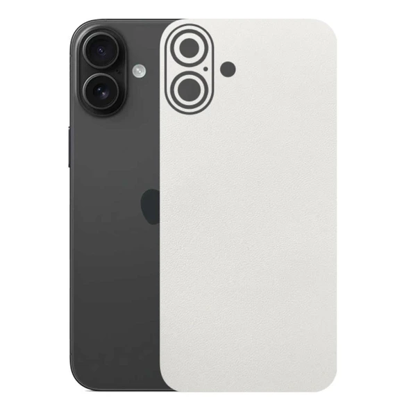 Kapps Iphone 16 Plus ile Uyumlu Bumper Serisi Premium Arka Kapak Kaplama(Kenarlar Yoktur!)  Beyaz ürün görseli 1