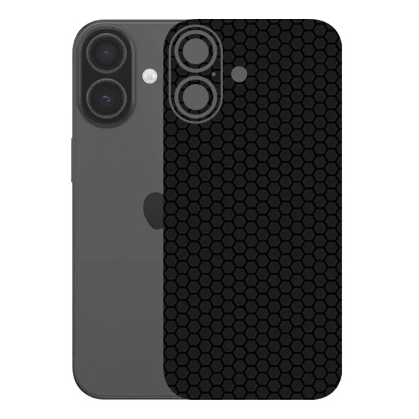Kapps Iphone 17 ile Uyumlu Bumper Serisi Premium Arka Kapak Kaplama(Kenarlar Yoktur!)  Siyah ürün görseli 1