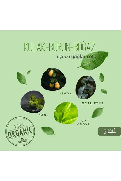 Kulak-Burun-Boğaz Mix – Aromatik Yağ Seti (4’lü) ürün görseli 1
