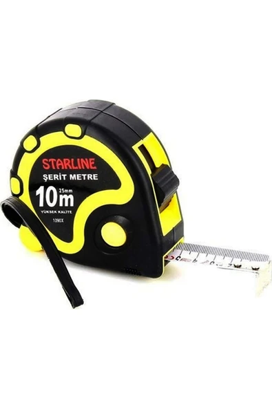 25 mm Şerit Metre 10 mt Yüksek Kalite Kullanım Türü ile Ölçüm Aleti ürün görseli 1
