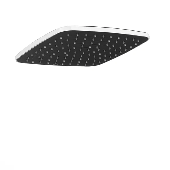 23*23 cm Yeni Radius Slim Tepe Duşu-Krom&Siyah ürün görseli 1