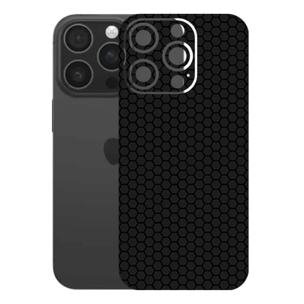 Kapps Iphone 16 Pro ile Uyumlu Bumper Serisi Premium Arka Kapak Kaplama(Kenarlar Yoktur!)  Siyah ürün görseli 1