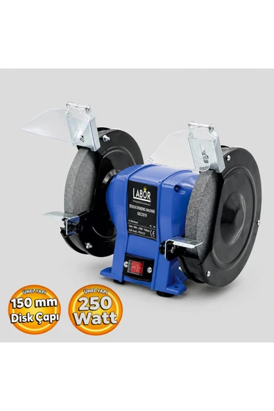 MD3215F Taş Motoru Elektrikli 150 mm Disk Çapı Taşlama Çark Motoru 250 Watt ürün görseli 1