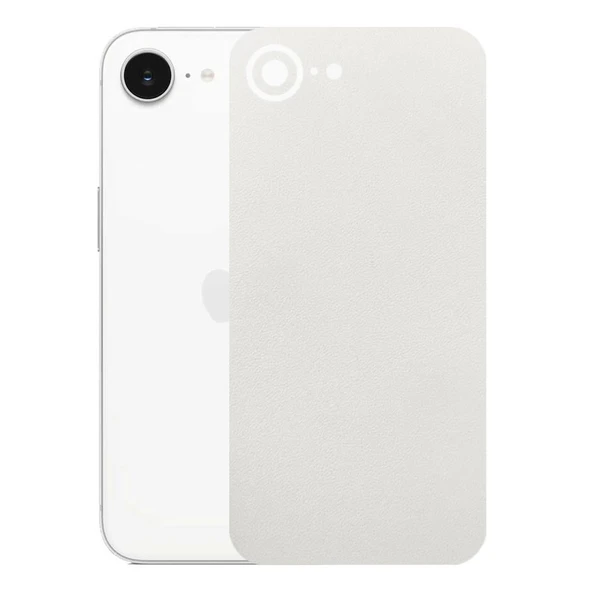 Kapps Iphone 16E ile Uyumlu Bumper Serisi Premium Arka Kapak Kaplama(Kenarlar Yoktur!)  Beyaz ürün görseli 1