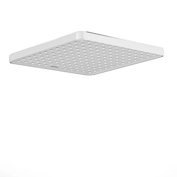 25*25 cm Kare Tepe Duşu-Krom&Beyaz ürün görseli 1