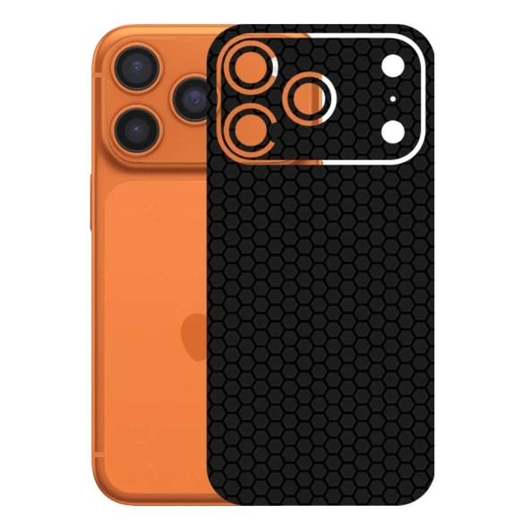 Kapps Iphone 17 Pro ile Uyumlu Bumper Serisi Premium Arka Kapak Kaplama(Kenarlar Yoktur!)  Siyah ürün görseli 1