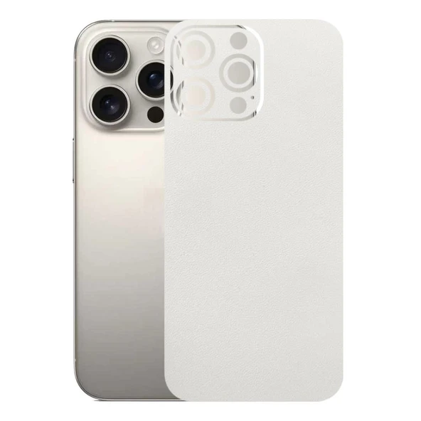 Kapps Iphone 16 Pro Max ile Uyumlu Bumper Serisi Premium Arka Kapak Kaplama(Kenarlar Yoktur!)  Beyaz ürün görseli 1