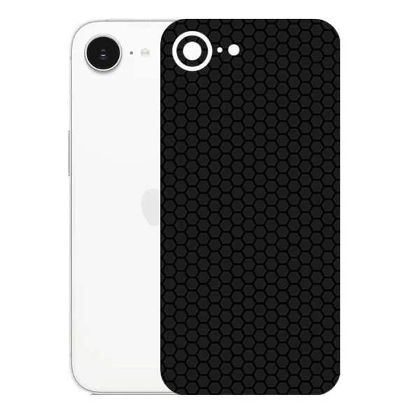 Kapps Iphone 16E ile Uyumlu Bumper Serisi Premium Arka Kapak Kaplama(Kenarlar Yoktur!)  Siyah ürün görseli 1