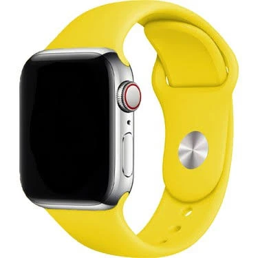 Apple Watch 42mm 44mm Uyumlu Klasik Kordon Sarı ürün görseli 1