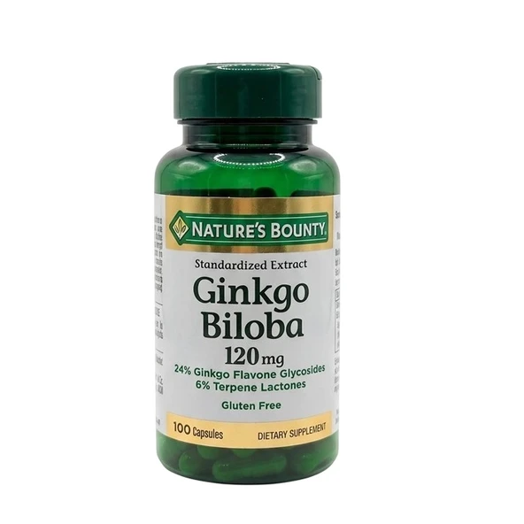 Nature's Bounty Ginko Biloba 120 mg 100 Kapsül ürün görseli 1