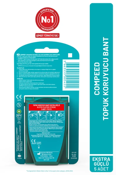 Compeed Topuk Koruyucu Bant Extra Güçlü 5'li - Resim 2