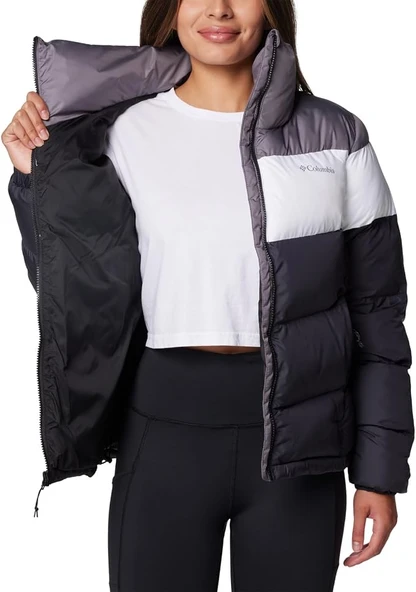 Columbia Puffect II Colorblock Kadın Mont - Resim 5