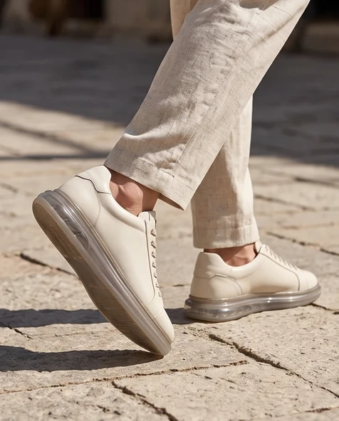 2274-Zanelle Hakiki Full Duble Deri Üst Kalite Premıum Erkek Sneaker Ayakkabı ürün görseli 1