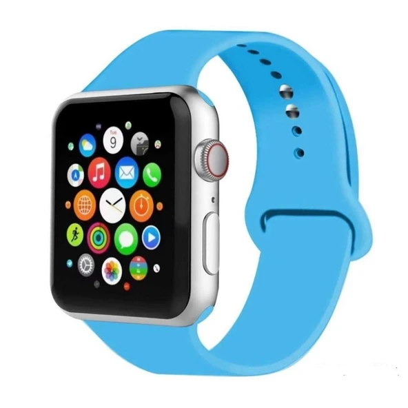 Apple Watch 42mm 44mm Uyumlu Klasik Kordon Mavi ürün görseli 1