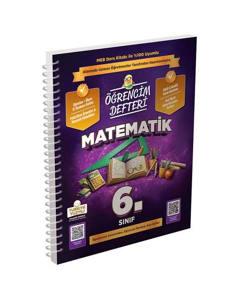 Murat Yayınları 6.Sınıf Matematik Öğrencim Defteri ürün görseli 1