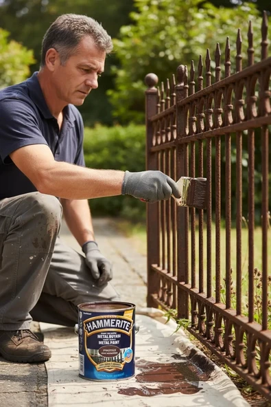Marshall Hammerite Çekiçlenmiş Metal Boyası 2.5 lt Pürüzsüz Koyu Kahverengi ürün görseli 1