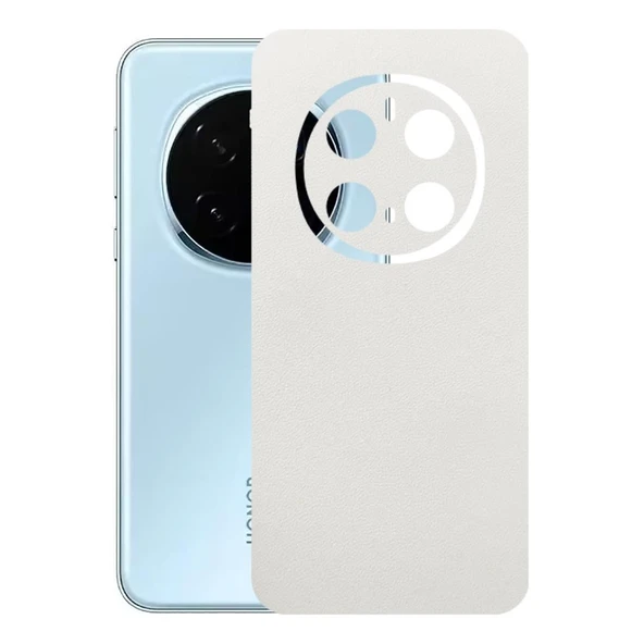 Honor Magic 7 Pro ile Uyumlu Bumper Serisi Premium Arka Kapak Kaplama(Kenarlar Yoktur!)  Beyaz ürün görseli 1