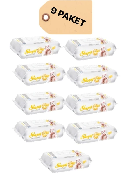 Sleepy Sensitive 90 Yaprak 9'lu Paket Islak Mendil ürün görseli 1