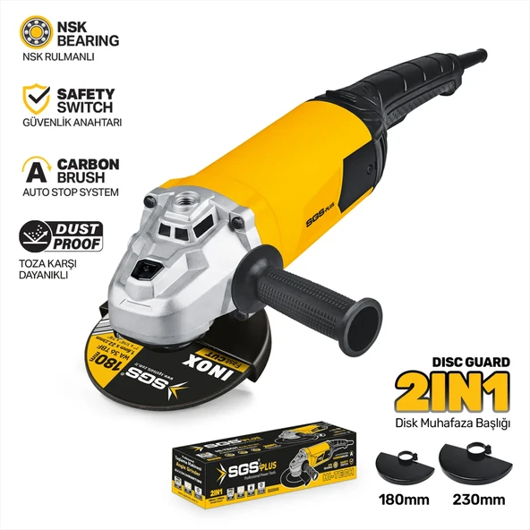 SGS5040 - 180-230mm ENDÜSTRİYEL TAŞLAMA MAKİNESİ 3000 WATT - PROFESYONEL ürün görseli 1