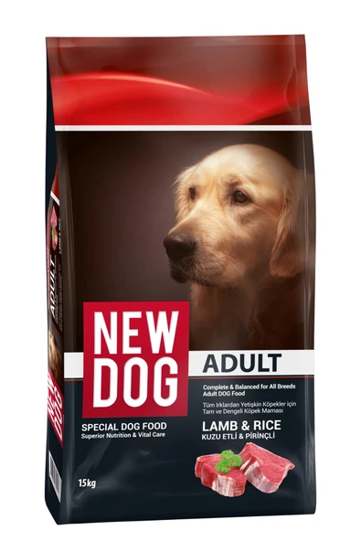New Dog 15 Kg Kuzu Etli Yetişkin Köpek Mama 15 Kg ürün görseli 1
