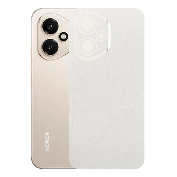 Honor 400 5G ile Uyumlu Bumper Serisi Premium Arka Kapak Kaplama(Kenarlar Yoktur!)  Beyaz ürün görseli 1