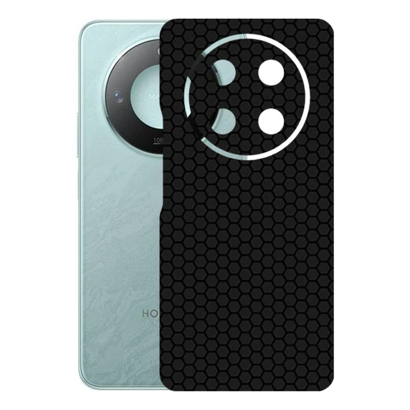 Honor Magic 7 Lite ile Uyumlu Bumper Serisi Premium Arka Kapak Kaplama(Kenarlar Yoktur!)  Siyah ürün görseli 1