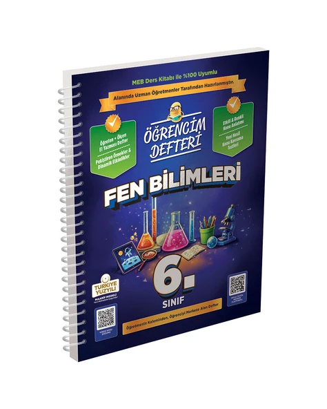 Murat Yayınları 6.Sınıf Fen Bilimleri Öğrencim Defteri ürün görseli 1