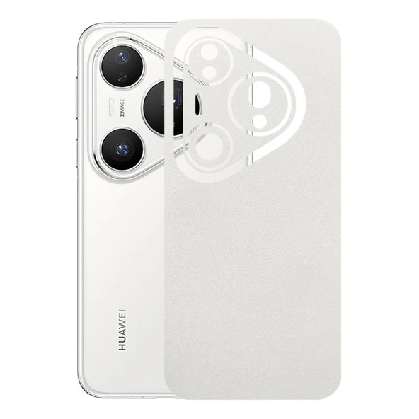 Huawei Pura 80 Pro 5G ile Uyumlu Bumper Serisi Premium Arka Kapak Kaplama(Kenarlar Yoktur!)  Beyaz ürün görseli 1