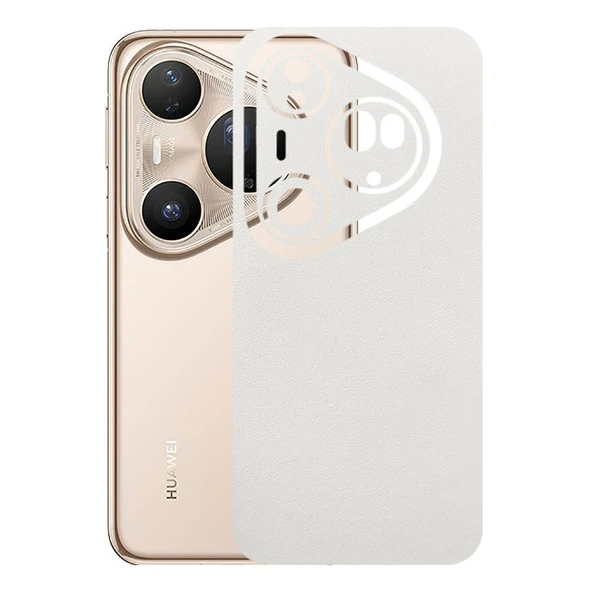 Huawei Pura 80 Ultra 5G ile Uyumlu Bumper Serisi Premium Arka Kapak Kaplama(Kenarlar Yoktur!)  Beyaz ürün görseli 1