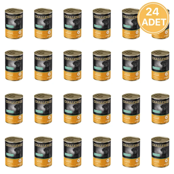 Challenge Tavuklu Yetişkin Köpek Konservesi 400 gr (24 Adet) ürün görseli 1