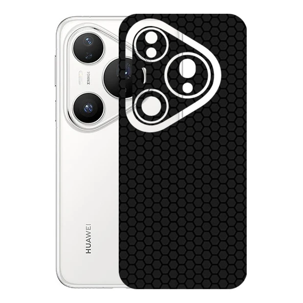 Huawei Pura 80 Pro 5G ile Uyumlu Bumper Serisi Premium Arka Kapak Kaplama(Kenarlar Yoktur!)  Siyah ürün görseli 1