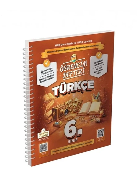 Murat Yayınları 6.Sınıf Türkçe Öğrencim Defteri ürün görseli 1