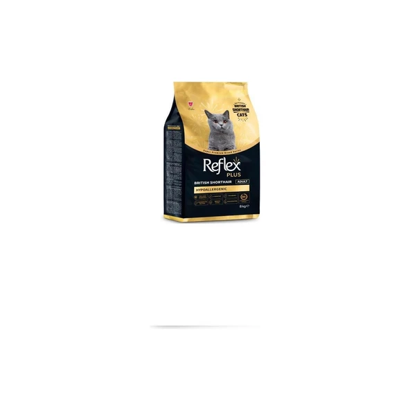 Reflex Plus Tavuk Aromalı Yetişkin Kedi Maması British Shorthair İçin Özel Formül 8 kg ürün görseli 1