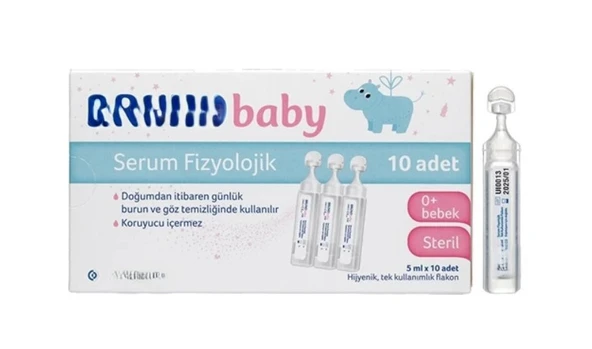 Baby Serum Fizyolojik 5 ml x 10 Flakon ürün görseli 1