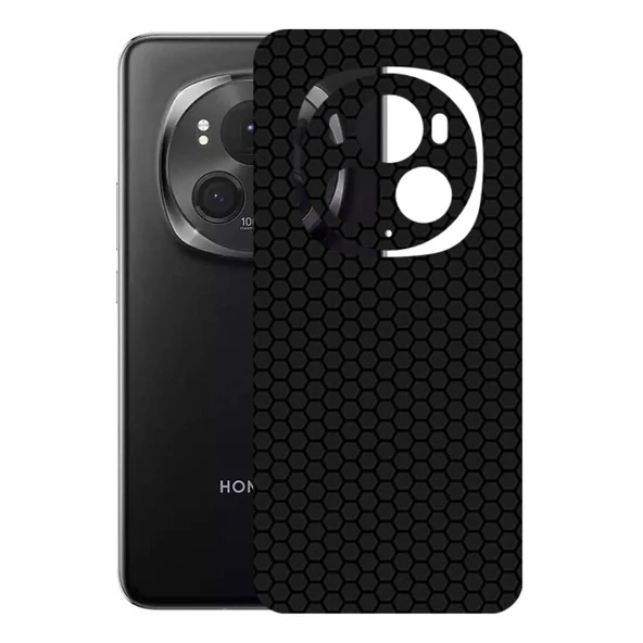 Honor Magic 6 Pro ile Uyumlu Bumper Serisi Premium Arka Kapak Kaplama(Kenarlar Yoktur!)  Siyah ürün görseli 1
