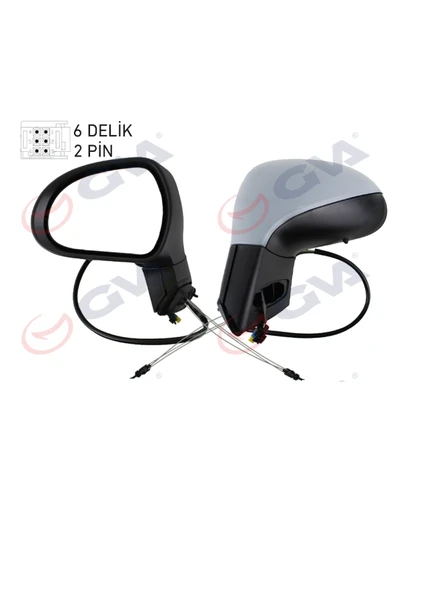 DIŞ DİKİZ AYNASI SOL 207 06> MEKANİK+SİNYALLİ+ASTARLI ürün görseli 1