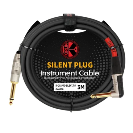 KIRLIN ENSTRÜMAN KABLOSU IP 202 PRG SILENT 3M BK ürün görseli 1
