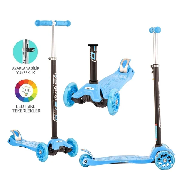 Torutoys Mavi Twist Işıklı Scooter ürün görseli 1
