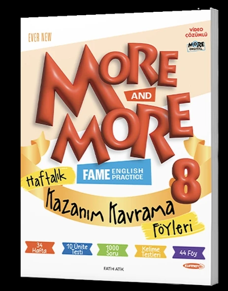 8. Sınıf More & More Haftalık Kazanım Kavrama Föyleri ürün görseli 1
