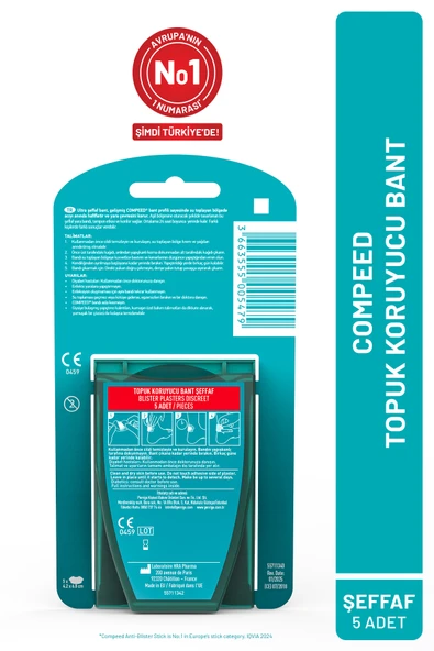 Compeed Topuk Koruyucu Bant Şeffaf 5'li - Resim 2