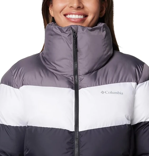 Columbia Puffect II Colorblock Kadın Mont - Resim 4