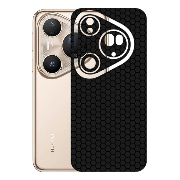 Huawei Pura 80 Ultra 5G ile Uyumlu Bumper Serisi Premium Arka Kapak Kaplama(Kenarlar Yoktur!)  Siyah ürün görseli 1