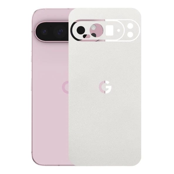 Kapss Google Pixel 9 Pro XL 5G ile Uyumlu Bumper Serisi Premium Arka Kapak Kaplama(Kenarlar Yoktur!)  Beyaz ürün görseli 1